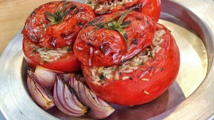 Kuinka tehdä täytettyjä tomaatteja uunissa?