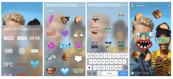 Instagram-käyttäjät voivat nyt lisätä GIF-tarroja mihin tahansa valokuvaan tai videoon Instagram-tarinoissaan.