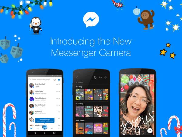 Facebook ilmoitti uuden tehokkaan alkuperäiskameran maailmanlaajuisesta lanseeraamisesta Messengerissä.