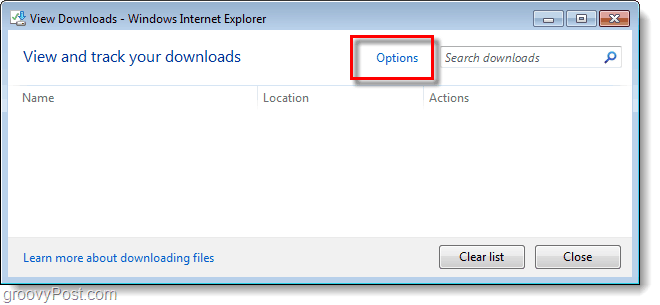 Internet Explorer 9: n oletuslatauskansion vaihtamisen ohjeet