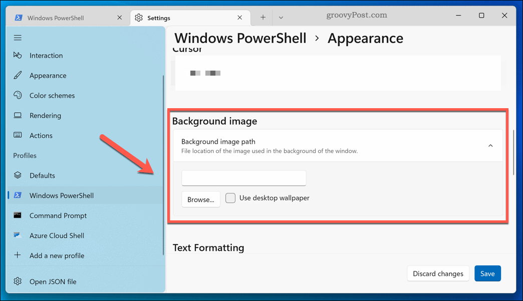 Windows Terminal -sovelluksen mukauttaminen