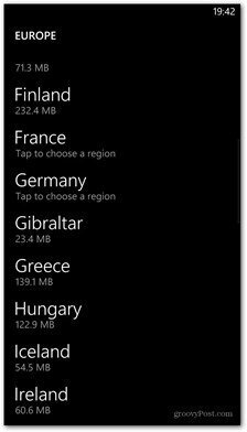 Windows Phone 8 kuvaa käytettävissä olevia maita