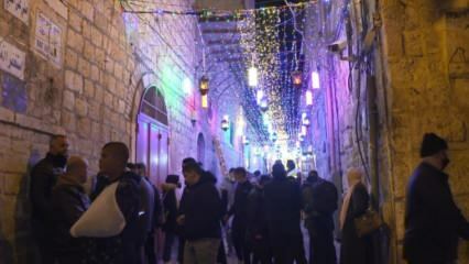 Jerusalemin kadut ovat loistavia Ramadanissa