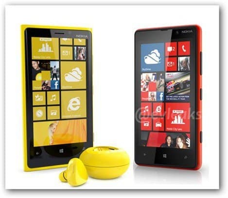 evleaks Lumia 820 Lumia 920 edessä