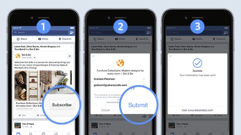 Facebook testaa Lead-mainoksia mobiililaitteissa