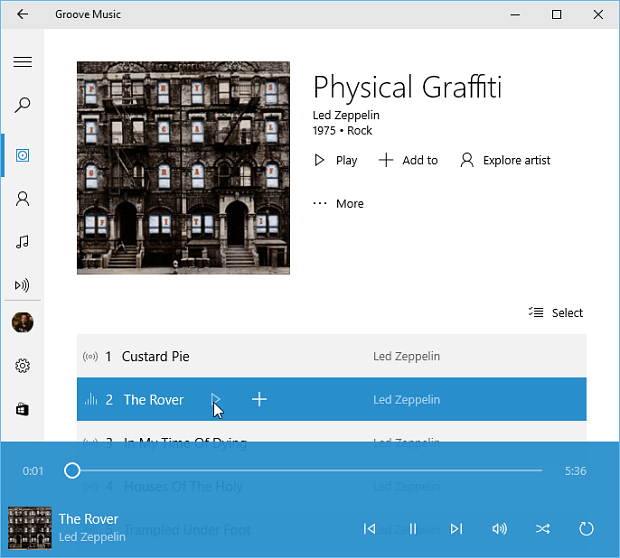 Groove-musiikki Windows 10