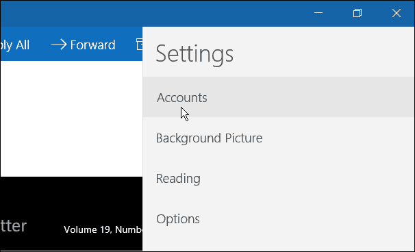 Windows 10 Mail App -tilit