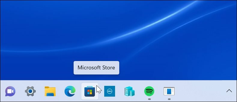 Microsoft Storen tehtäväpalkki