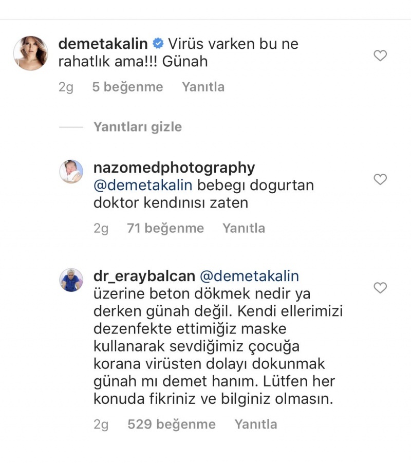 Kuuluisan lääkärin voimakas vastaus Demet Akalınin "koronaviruksen" varoitukseen!