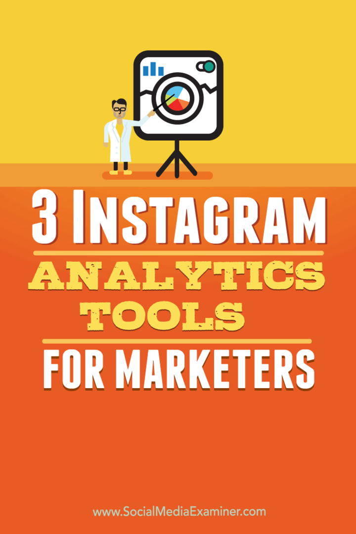 3 Instagram Analytics -työkalua markkinoijille: Sosiaalisen median tutkija