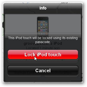 lukita iPod touch tai iPhone estääksesi pääsyn