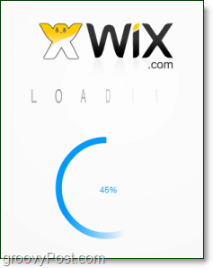 Wix Flash -sivuston eidtorin lataus voi kestää hetken