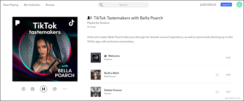 TikTok Tastemakers yhdessä Bella Poarchin kanssa Pandorassa