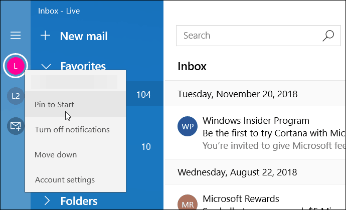 Moderni Mail App -sovellus aloittamiseen