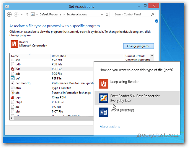 Tee PDF-tiedostot ja valokuvat avoinna Windows 8 -työpöytäohjelmissa