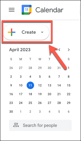 google kalenterin luominen