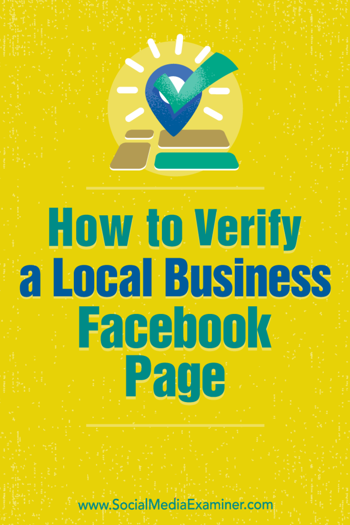 Kuinka tarkistaa paikallisen yrityksen Facebook-sivu: Sosiaalisen median tutkija
