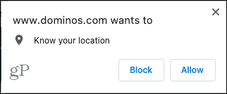 Sijaintia pyytävät Chrome-verkkosivustot