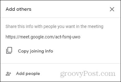 Google Meetin liittymistiedot liittyä
