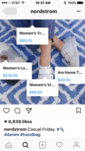 Ostettavissa olevat tuotetunnisteet helpottavat Instagramin käyttäjien tuotteiden ostamista.