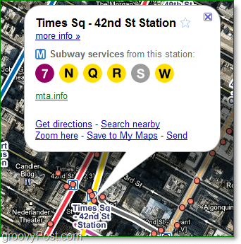 google maps kertoo sinulle jopa, mitkä palvelut ovat saatavissa jokaisella asemalla
