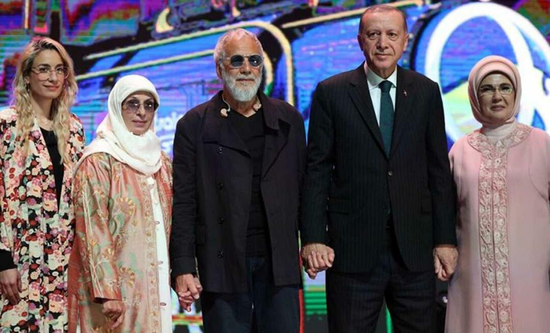 Yusuf Islam antoi kitaransa presidentti Erdoganille!