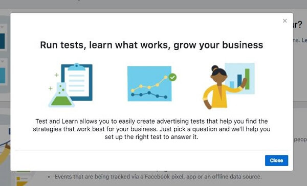 Facebook Business Manager julkaisee uuden Test and Learn -työkalun.