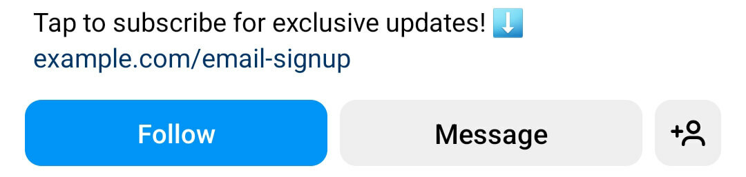 miten-lisää-sähköposti-opt-in-form-link-in-instagram-bio-suora-linkki-syöttö-url-valinnainen-otsikko-toimintakehotus-cta-seuraa-esimerkkiä- 2
