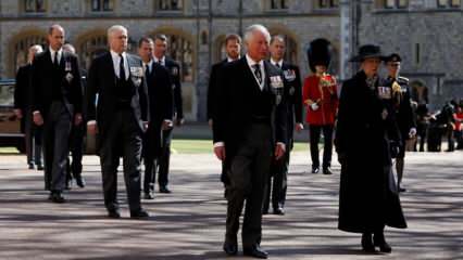 Englannin kuningaskunta on muuttunut mustaksi! Kuvia prinssi Philipin hautajaisista ...