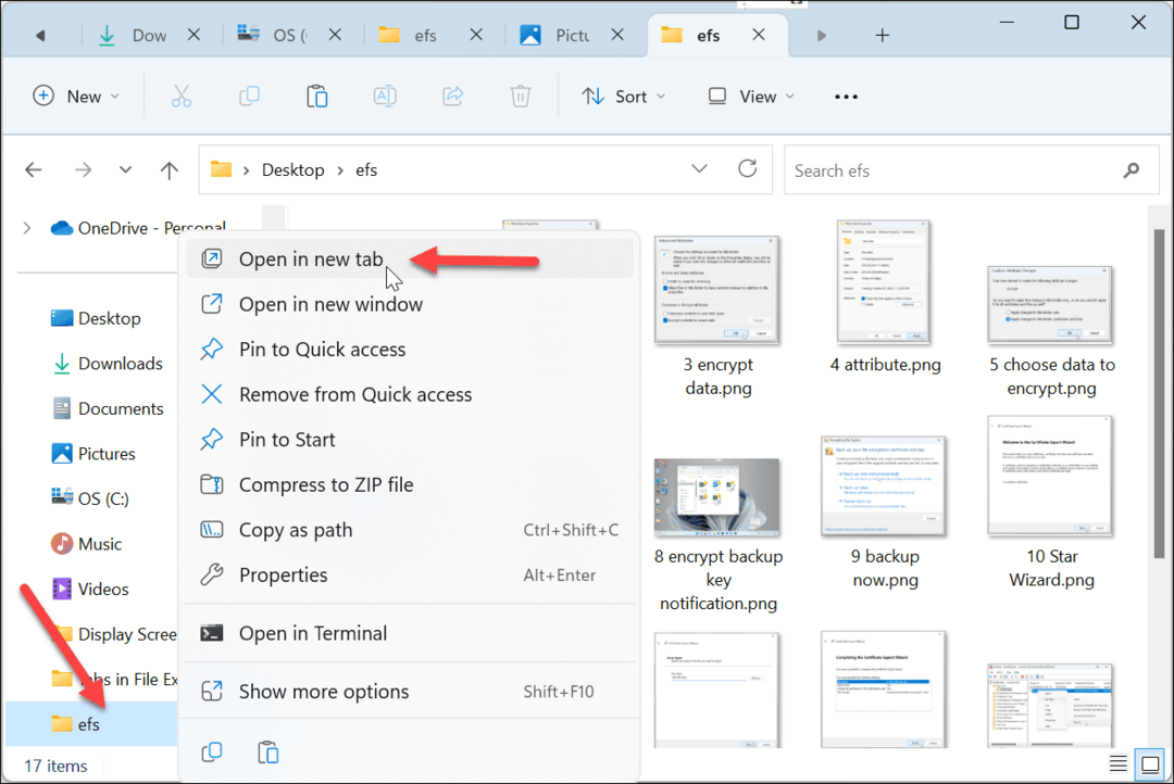 Käytä välilehtiä Windows 11 File Explorerissa