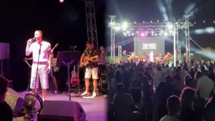 Sosiaalisen etäisyyden säännöt rikottiin nuoren laulajan Tan Taşçı -konsertissa!