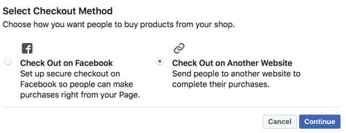 Facebook antaa sinun valita, haluatko käyttäjien kirjautuvan ulos Facebookista vai lähettääkö heidät sivustollesi uloskirjautumista varten.