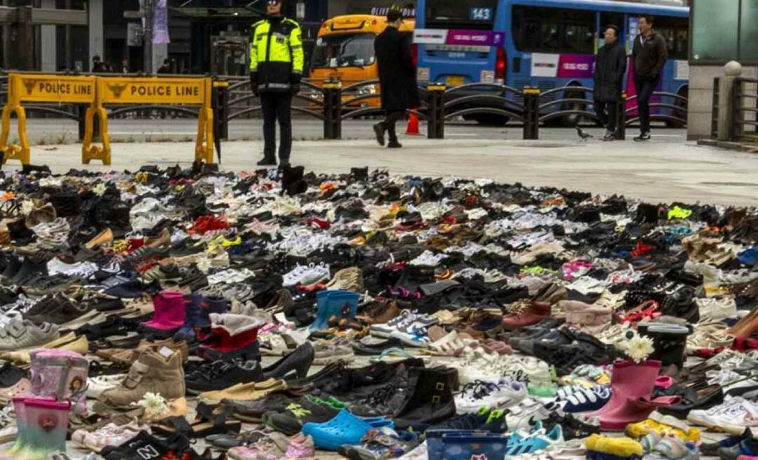 Oppitunti ihmisyydestä Etelä-Koreasta! He asettivat satoja kenkiä riviin Palestiinan aukioille