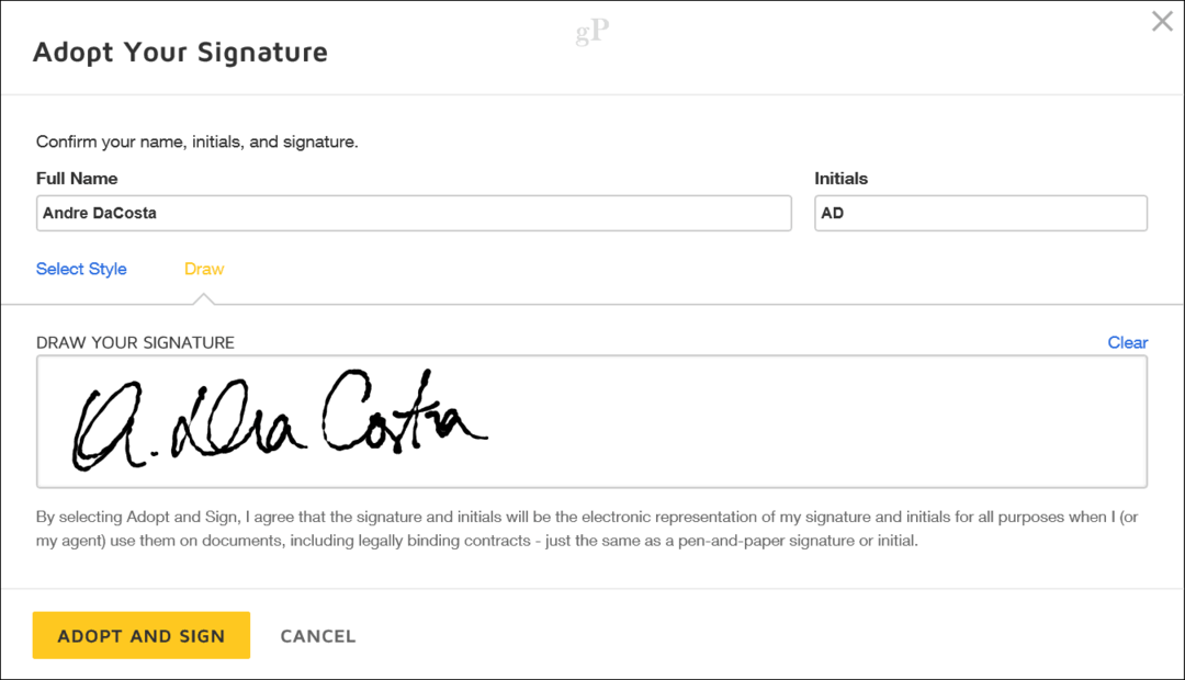 Kuinka käyttää DocuSignia asiakirjojen digitaaliseen allekirjoittamiseen