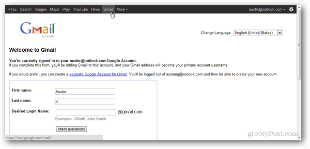 Kuinka luoda Google-tili käyttämättä Gmailia