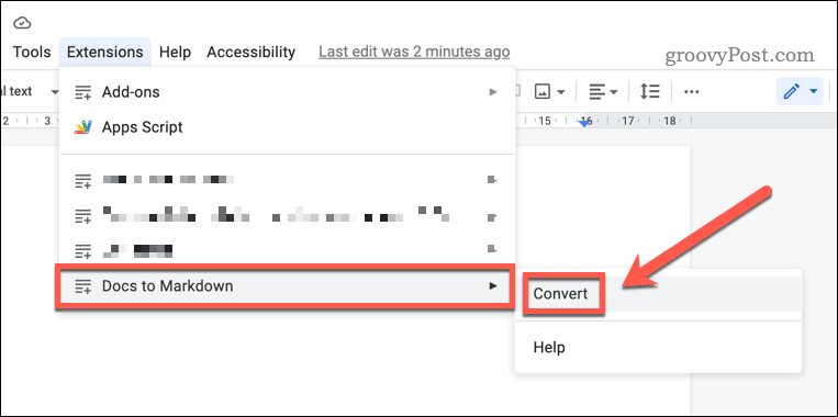 Muunna HTML Docsin avulla Markdowniksi Google-dokumenteissa