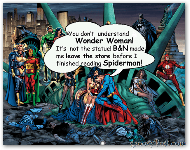 b & n potkaisee DC-sarjakuvia