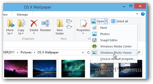 Valitse Ohjelmoi Windows Explorer