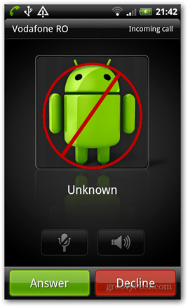 Android: Tiettyjen yhteystietojen puheluiden hylkääminen