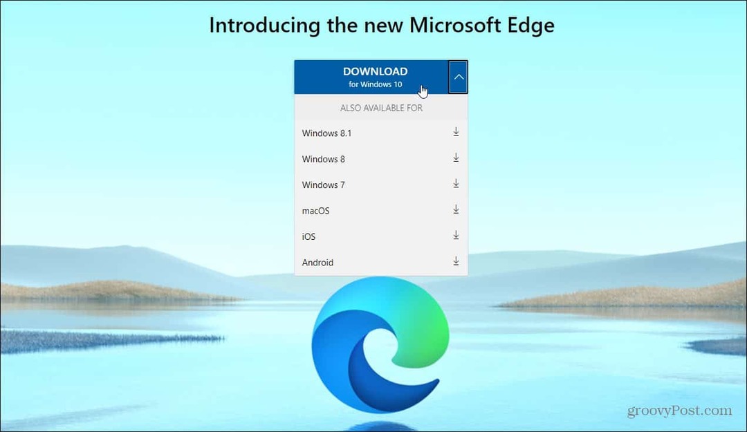 Kuinka asentaa uusi Microsoft Edge -selain