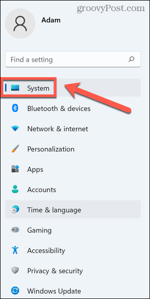 Windows 11 -järjestelmävalikko