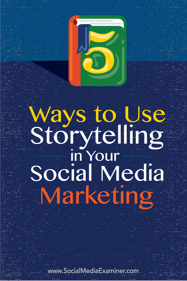 kuinka käyttää tarinankerrontaa sosiaalisen median markkinoinnissa