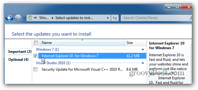 Kuinka palata takaisin Internet Explorer 9: ään Internet Explorer 10: n esikatselusta Windows 7: lle