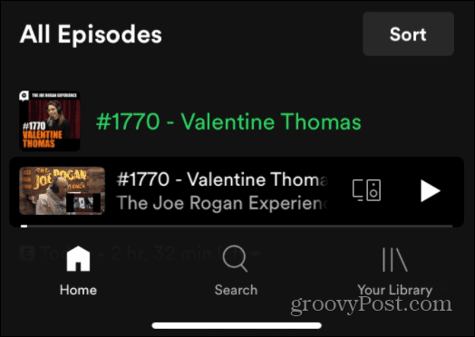 Käytä Spotifyn äänikomentoja Joe Rogan JRE podcast