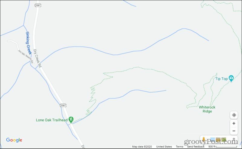 google maps -asteikko