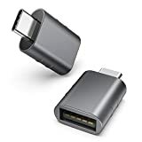 Syntech USB C-USB -sovitinpaketti, jossa on 2 USB C Uros-USB3 -naarassovitinta. Yhteensopiva MacBook Pro 2021 iMac iPad Mini 6Pro MacBook Air 2022:n ja muiden C-tyypin tai Thunderbolt 43 -laitteiden kanssa Space Grey