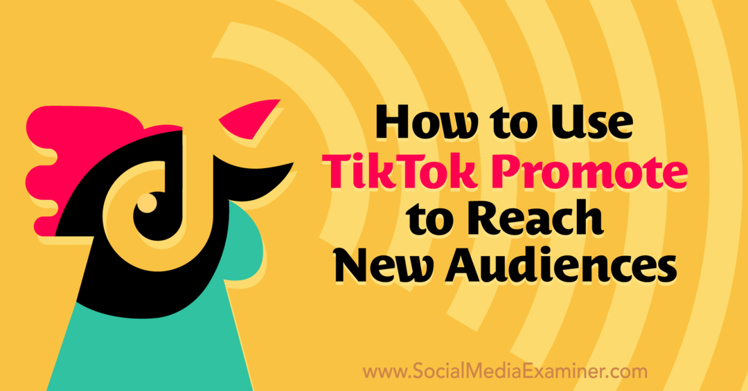 TikTok -mainoskampanjan käyttäminen uusien yleisöjen tavoittamiseen: Social Media Examiner