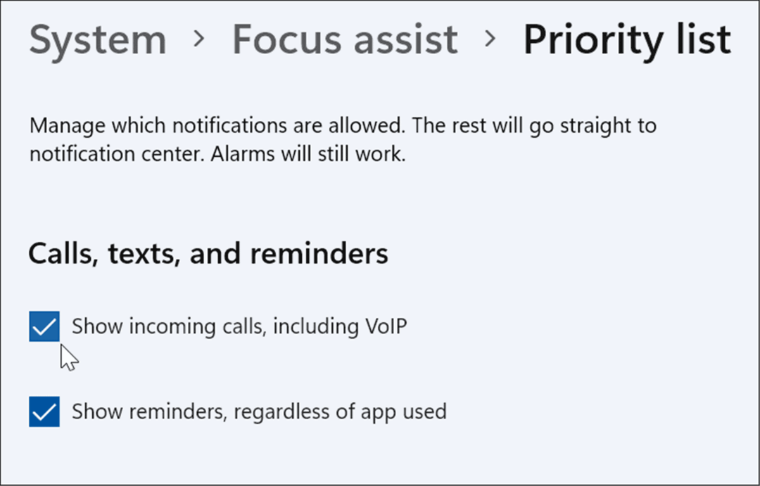 Focus Assistin käyttäminen Windows 11:ssä