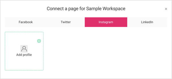 Yhdistä Instagram-tili Planable-työtilaan