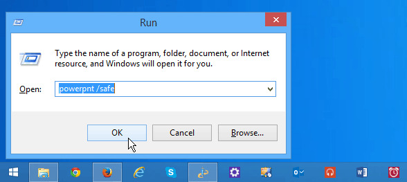 Vianmääritys Microsoft Office -sovelluksessa avaamalla se vikasietotilassa